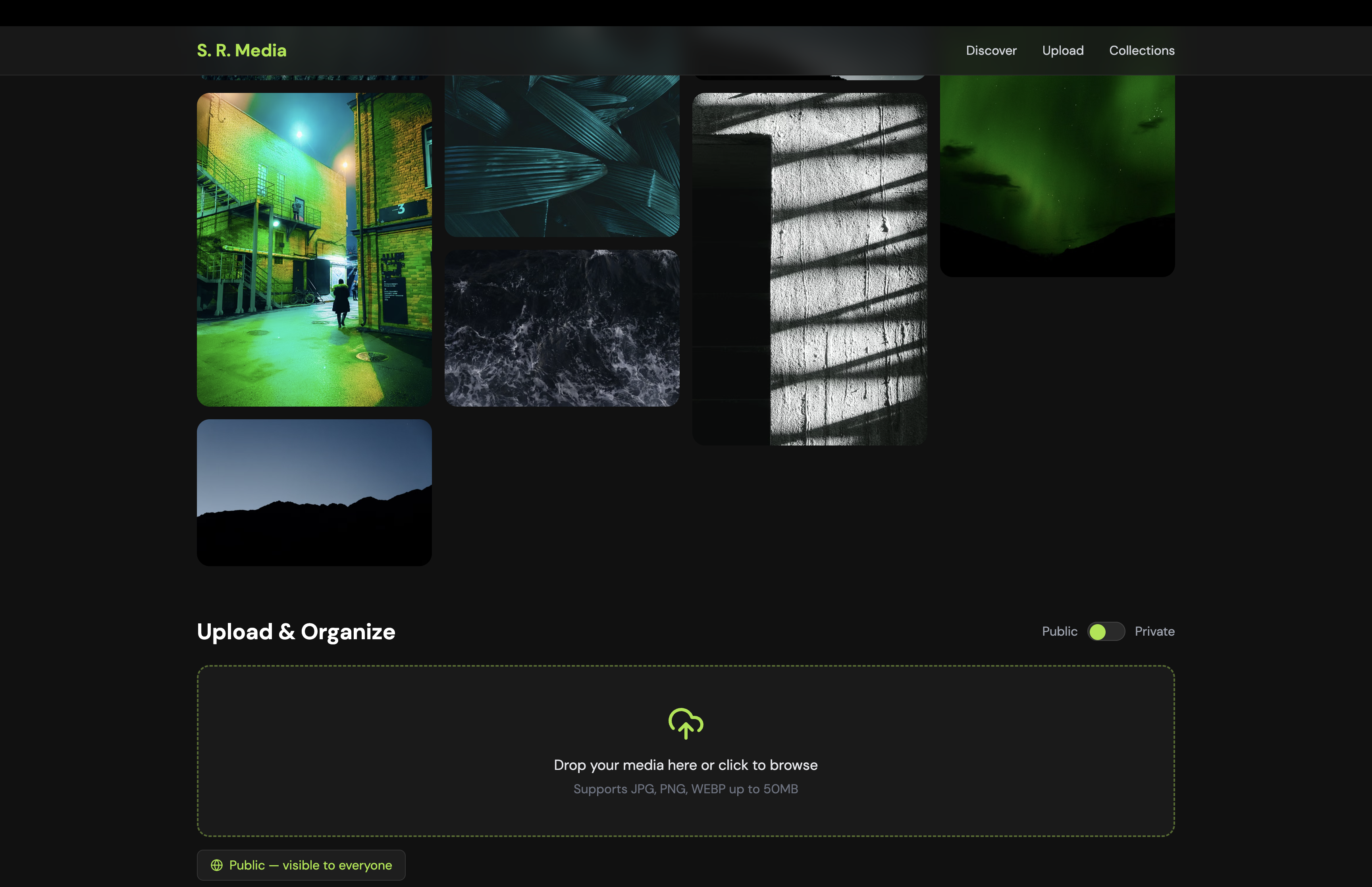 S. R. Media website preview